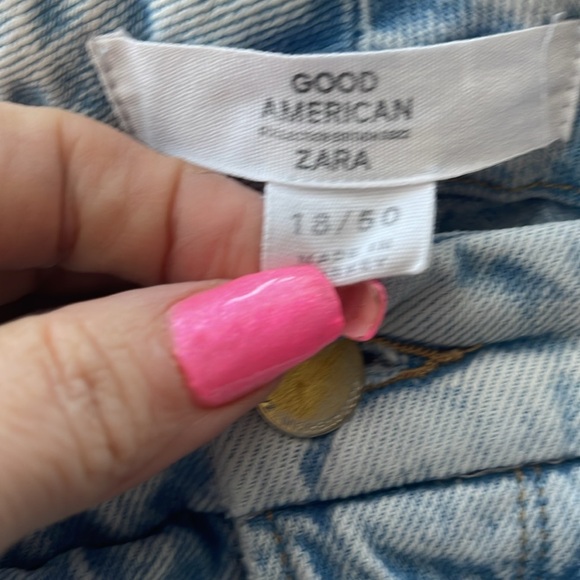Good American & Zara Blue Bootcut Jeans - Picture 8 of 11